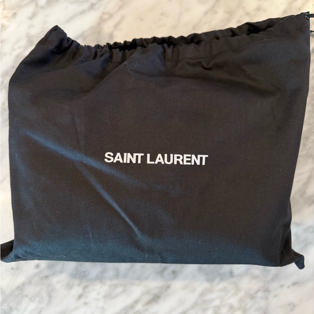 Saint Laurent Loulou Small Crossbody in Beige - Picture 12 of 17